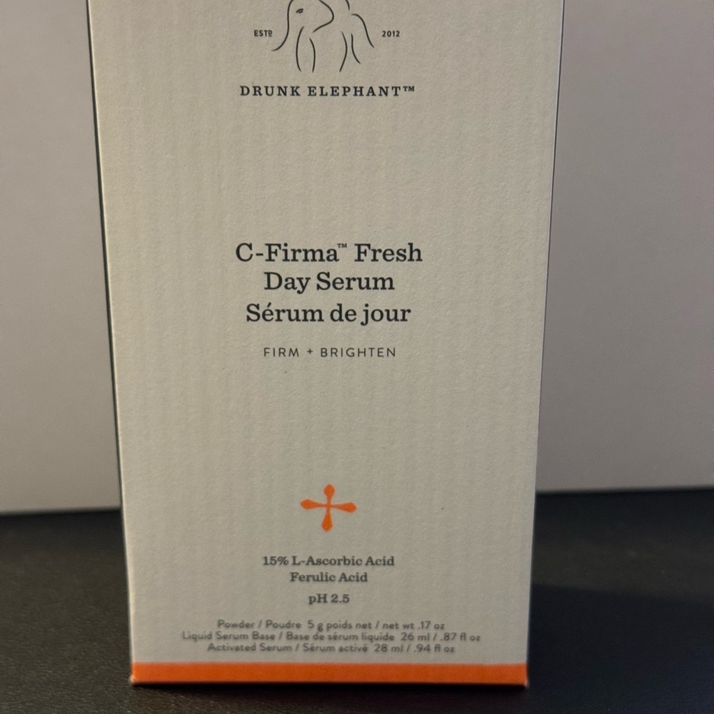 Drunk Elephant C-Firma Fresh Day Serum - White and Orange